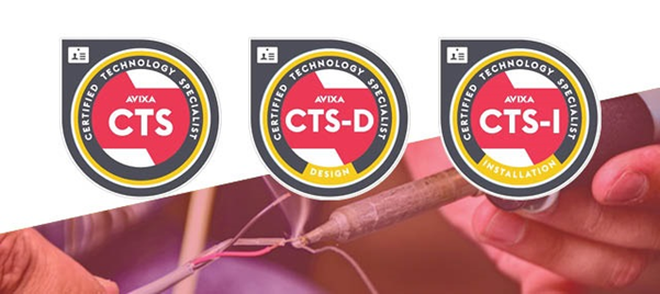 CTS, CTS-I, CTS-D badges | AVIXA