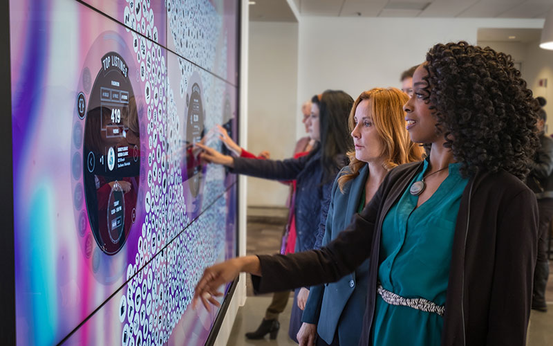 Woman Looking at Monitor