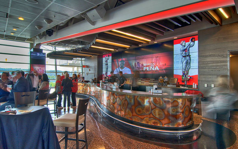 Cincinatti Reds Bar Area