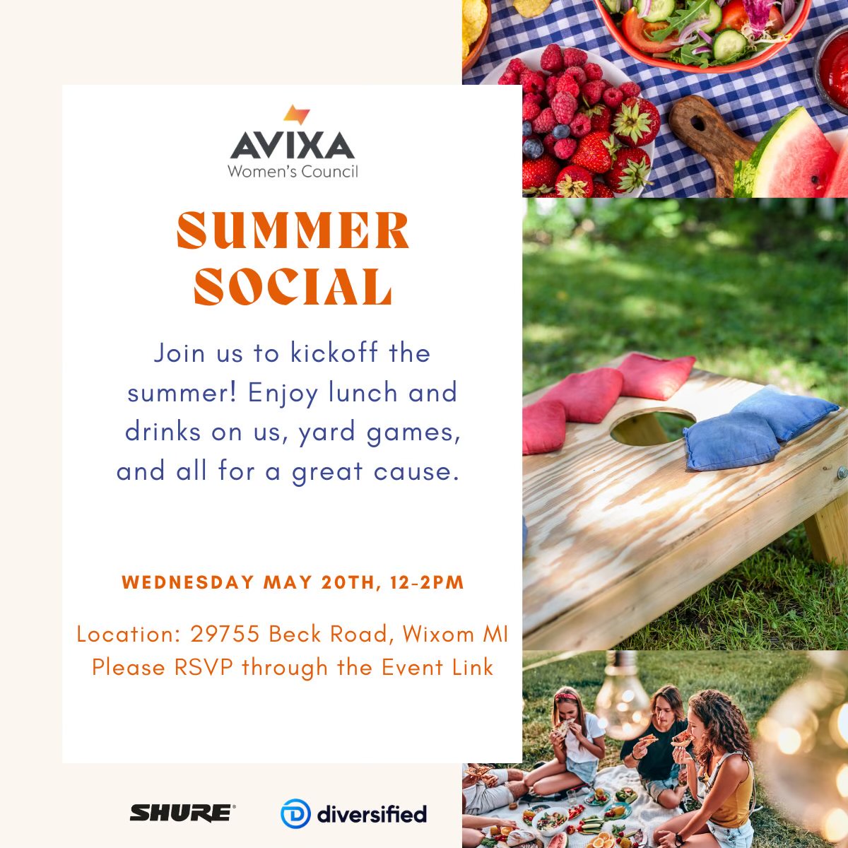 Detroit AWC SUMMER Social - Lunch Time
