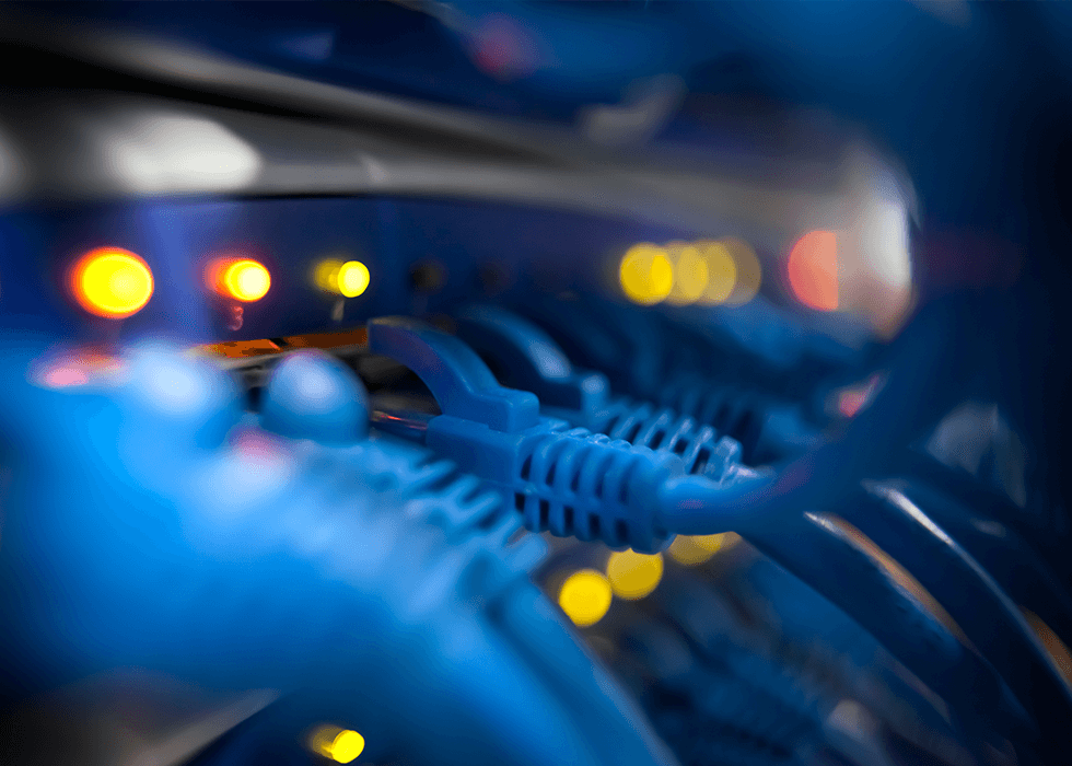 packet_loss Closeup Of A Server Network Panel