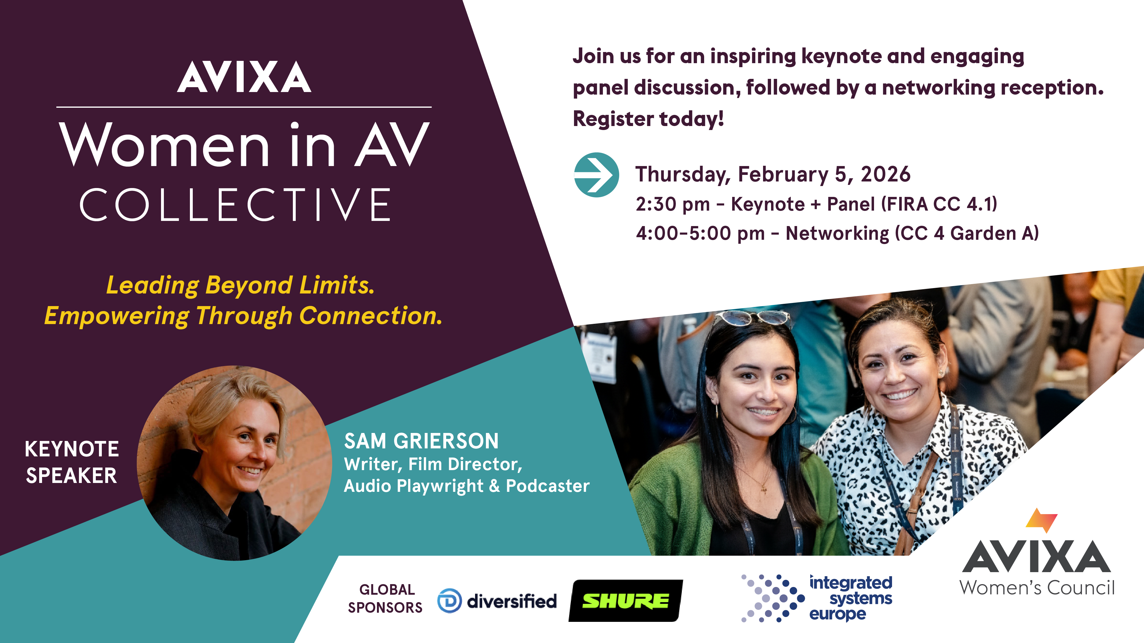 AVIXA Women in AV Collective Graphics 2026