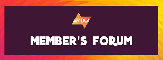 AVIXA Member's Forum Banner | AVIXA
