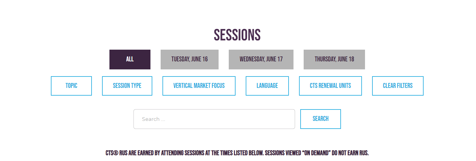 Sessions are easy to find and add to your calendar. | AVIXA