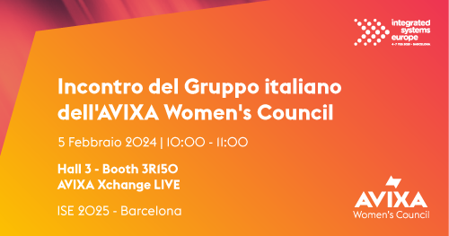 AVIXA Women's Council Italia ISE 2025