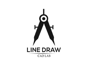 Line Draw CAD Logo