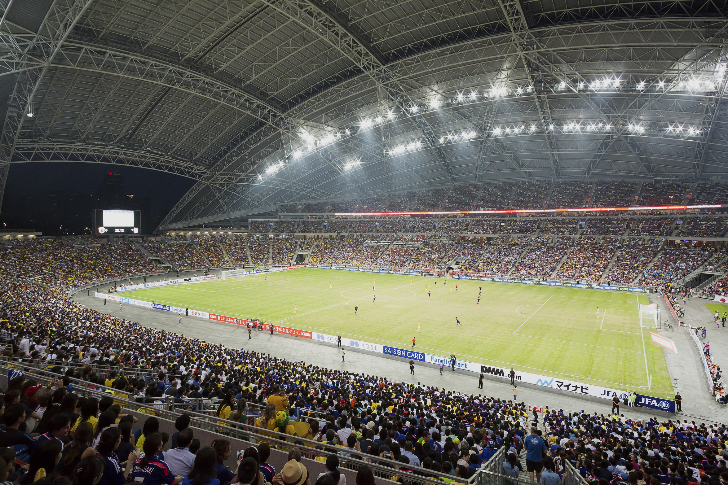 Inside View of Singapore Sports Hub © Arup