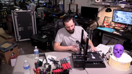 Brian Dickson experimenting with 3D printer | AVIXA