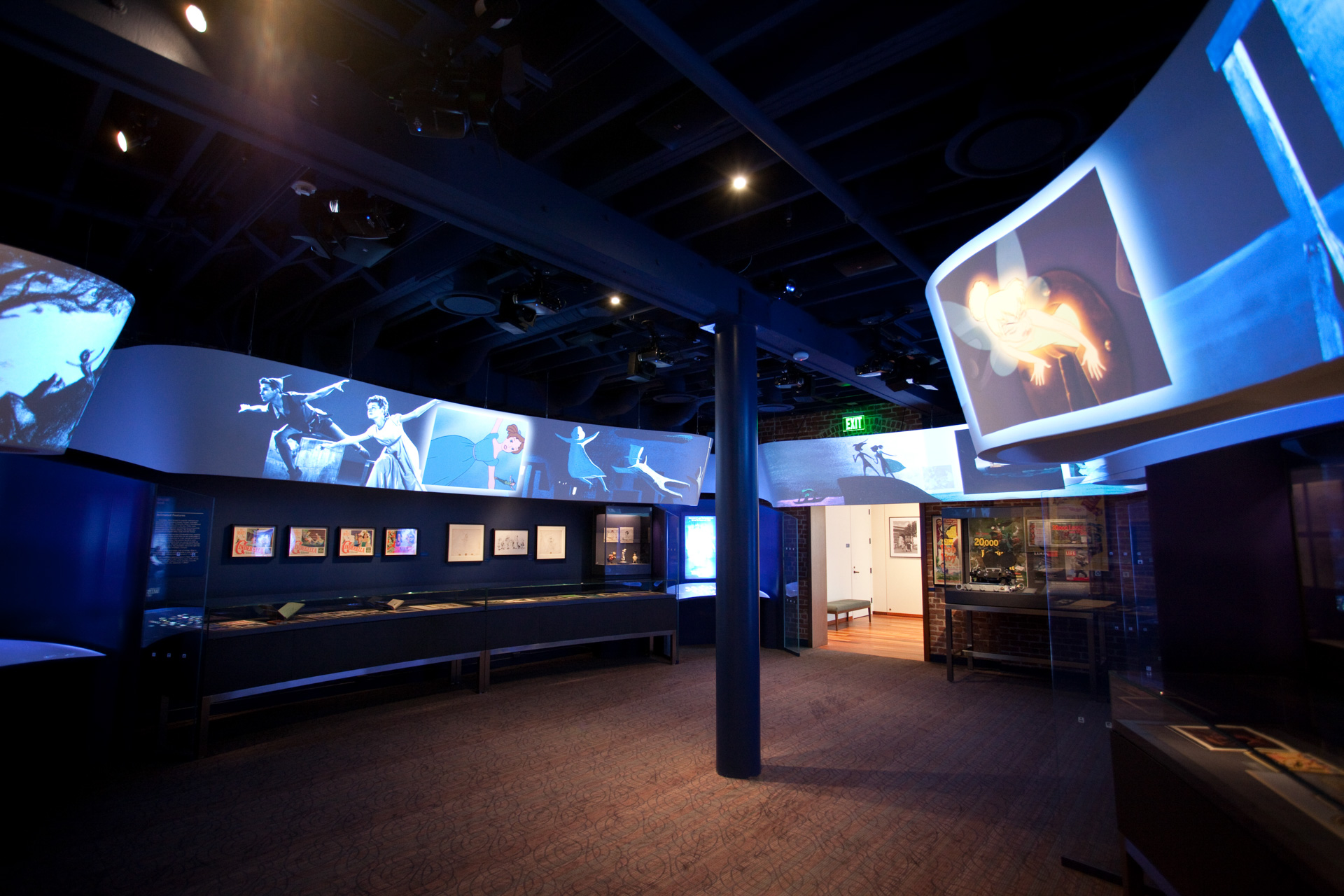 Video Ribbon at Walt Disney Family Museum, which is a nice immersive space.
Exhibit Design by Rockwell Group Architects.  Media production by Batwin and Robin.  AV Integration and control by BBI Engineering, Inc.
Photo credit BBI Engineering, Inc | AVIXA